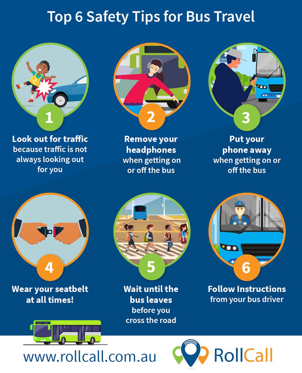 RollCall Top 6 Safety Tips for Bus Travel